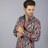 CLAUDIO LUGLI Men's Wwe: Sting Pop Art Print Shirt in Black | Size: XL