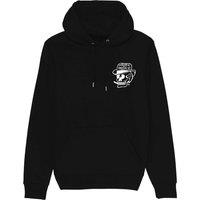Rum Knuckles Men's Smokin Skull Hoodie in Black | Size: 2XL
