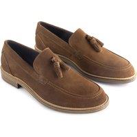 Amen Shoes Men's Affleck Suede Leather Smart Loafers in Chocolate | Size: 12