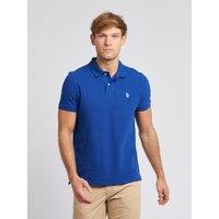 U.S. POLO ASSN. Men's Pique Polo Shirt in Royal | Size: XL