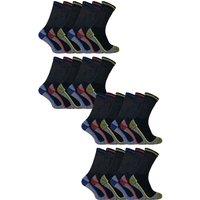 Sock Snob Men's 24 Pairs Multipack Soft Breathable Bamboo Work Socks in Black | Size: 4-7