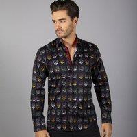 CLAUDIO LUGLI Men's Wwe: Rey Mysterio Mask Print Shirt in Black | Size: XL