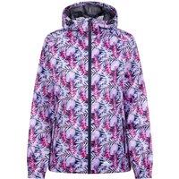 Trespass Women's Indulge Foliage Print Packaway Jacket in Light Pink | Size: Small