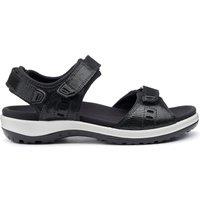 Hotter Women's 'Walk II' Sandals in Black | Size: 5.5