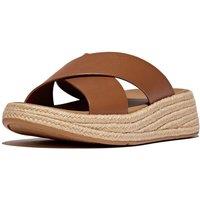 FitFlop Women's F-Mode Cross Slide in Tan | Size: 8