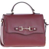Real Leather Flap Over Handbag