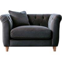 Elsie Plush Velvet Chesterfield Single Seater Armchair