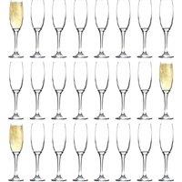 Argon Tableware Classic Champagne Flutes - 220ml - Pack of 24 in Clear