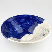 Selbrae House Ceramic Serving Bowl - Large - Wave in Blue