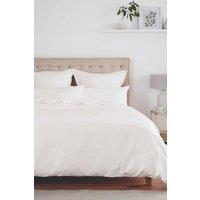 Murmur ' 500TC Plain Dye' Duvet Cover in White | Size: King
