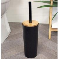 Showerdrape Sonata Bamboo Collection Toilet Brush & Holder in Black