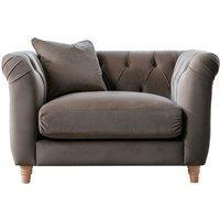 Elsie Plush Velvet Chesterfield Single Seater Armchair