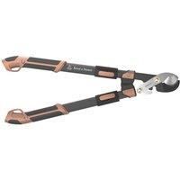 Kent & Stowe SureCut Extra Power Geared Anvil Loppers in Black