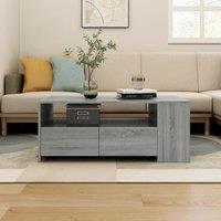 Berkfield Home Coffee Table Grey Sonoma 102x55x42 cm Engineered Wood | Size: 102 x 55 x 42 cm