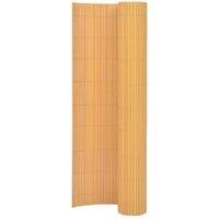 Berkfield Home Double-Sided Garden Fence 90x400 cm Yellow