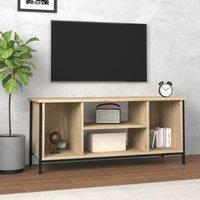Berkfield Home TV Cabinet Sonoma Oak 102x35x45 cm Engineered Wood in Brown | Size: 102 x 35 x 45 cm
