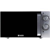 Haden Chester 700W Countertop Microwave Oven in Silver