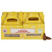 KDMD Set of 6 Packets of Chakra Backflow Dhoop Cones in Yellow