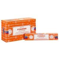 KDMD Set of 12 Packets of Pyramids Incense Sticks in Orange