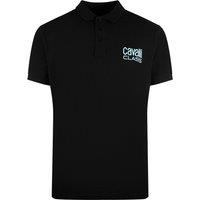 Cavalli Class Men's Bold Logo Black Polo Shirt | Size: 2XL