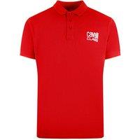 Cavalli Class Men's Bold Logo Red Polo Shirt | Size: XL