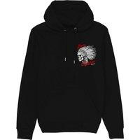 Rum Knuckles Men's Native Skull Hoodie in Black | Size: Medium