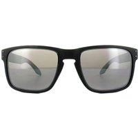 Oakley Men's Rectangle Matt Black Prizm Black Polarized Sunglasses