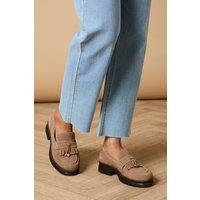 Oasis Women's Brooke Suede Tassel Loafers in Taupe | Size: 8