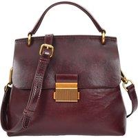 House of Leather Women's Womens Real Leather Handbag Small Cross Body Shoulder Bag Gabriella Green in Brown