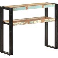 Berkfield Home Console Table 90x30x75 cm Solid Reclaimed Wood in Brown | Size: 90 x 30 x 75 cm