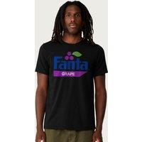 Fanta Men's Grape Retro 1980s Logo T-Shirt in Black | Size: 2XL