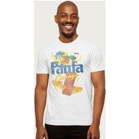 Fanta Men's Orange On The Beach T-Shirt in White | Size: Small