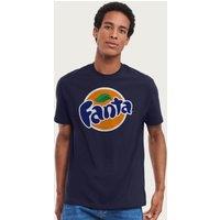 Fanta Men's Circle Logo T-Shirt in Navy | Size: Medium