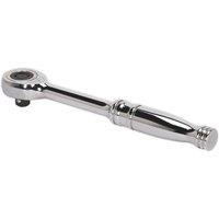 Loops Gearless Ratchet Wrench - 1/4 Inch Sq Drive - Push-Through Reverse Steel Wrench in Metallics