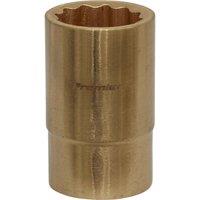 Loops 18mm Non-Sparking WallDrive Socket - 1/2" Square Drive - Beryllium Copper