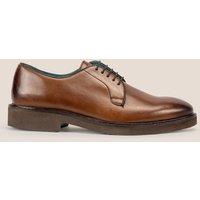 Oswin Hyde Men's Darren Leather Derby in Dark Brown | Size: 7