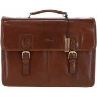 'Gareth' Triple Gusset Heavy Duty Real Leather Briefcase