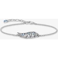 THOMAS SABO Women's Siilver & Blue Wing Bracelet A2070-644-1-L19V in Silver