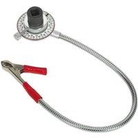 Loops Clip-On Angular Torque Gauge - 1/2 Sq Drive - Long Reach Flexi Arm - Steel Dial in Metallics