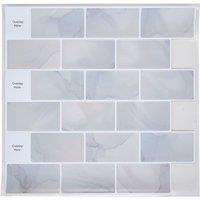10 PCS Peel and Stick Wall Tile Stickers