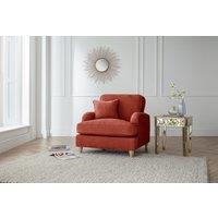 The Great Sofa Company Orla Arm Chair Manhattan Apricot in Terracotta