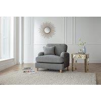 The Great Sofa Company Orla Arm Chair Manhattan Apricot in Charcoal