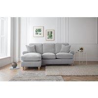 The Great Sofa Company Ezra Left Hand Chaise Sofa Manhattan Ice in Light Grey