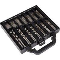Loops 99 Piece Fully Ground HSS Drill Bit Assortment - Split Point Self Centring Tips