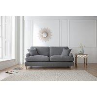 The Great Sofa Company Orla 3 Seater Sofa Manhattan Navy in Charcoal