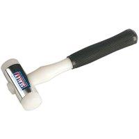 Loops 1.25lb Nylon Faced Hammer - Chrome Plated Zinc Head - Durable Nylon Faces