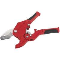 Loops Ratcheting Plastic Pipe Cutter - 6mm to 42mm Capacity - Quick Release Mechanism