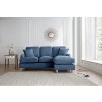 The Great Sofa Company Orla Right Hand Chaise Sofa Manhattan Charcoal in Navy