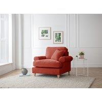 The Great Sofa Company Ezra Armchair Manhattan Apricot in Terracotta