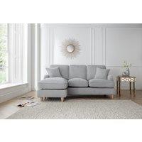 The Great Sofa Company Orla Left Hand Chaise Sofa Manhattan Navy in Light Grey